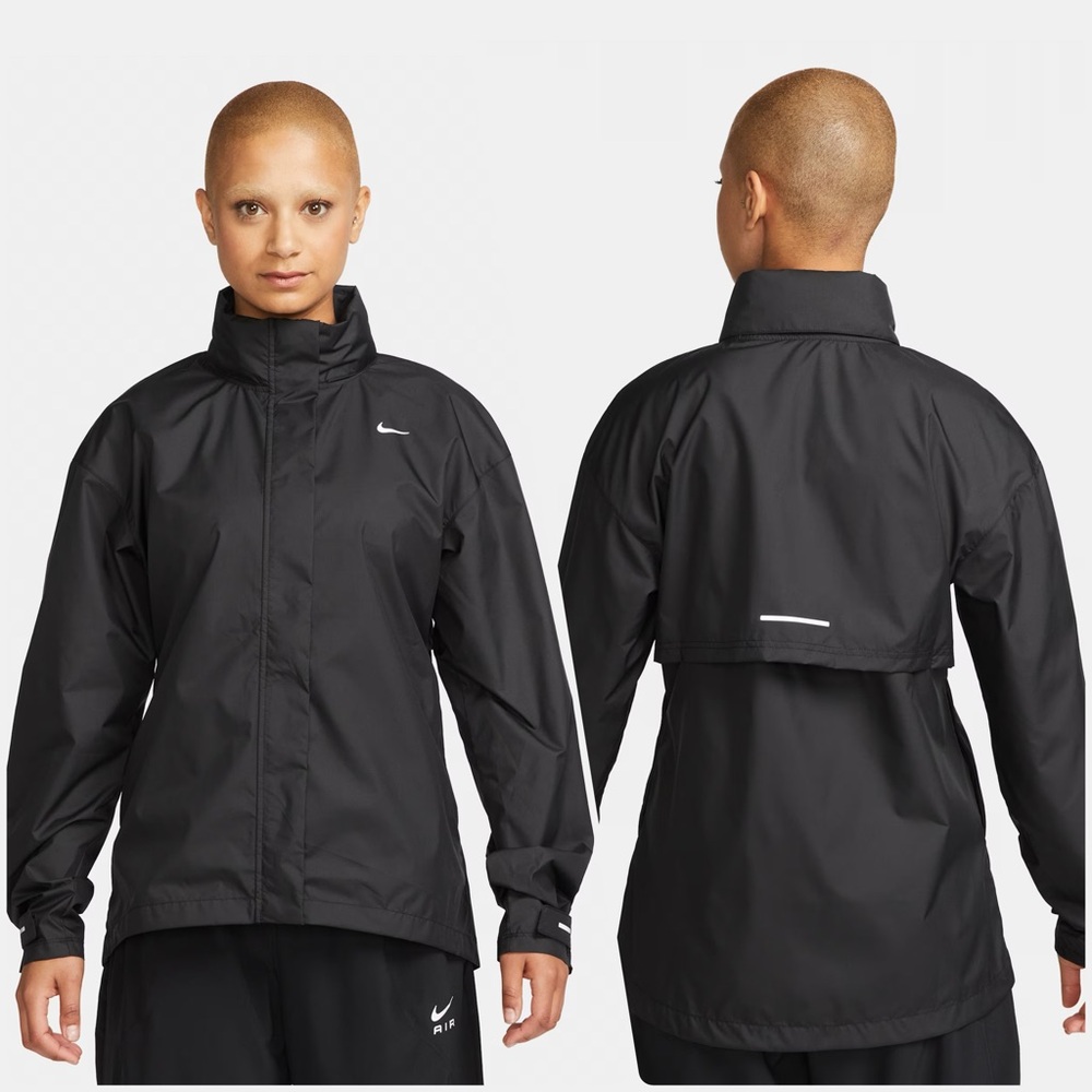 NEW Nike Fast Repel Women's Packable Hooded Running Jacket Black - Small